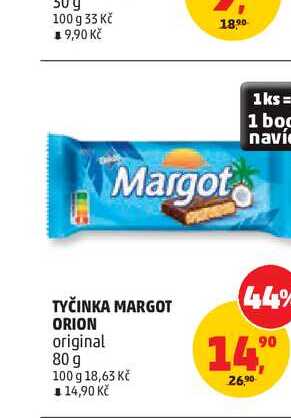 Tyčinka Margot Orion 80g