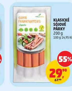 KLASICKÉ SÓJOVÉ PÁRKY 200g