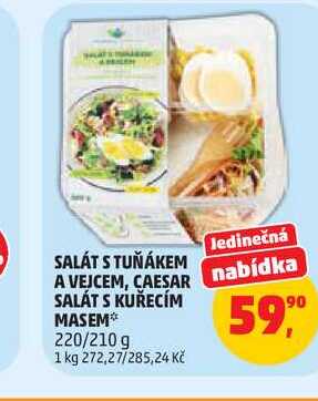 SALÁT S KUŘECÍM MASEM* 220/210 g 