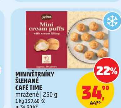 MINIVĚTRNÍKY ŠLEHANÉ CAFÉ TIME mražené | 250 g