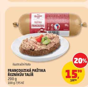 FRANCOUZSKÁ PAŠTIKA ŘEZNÍKŮV TALÍŘ 200g