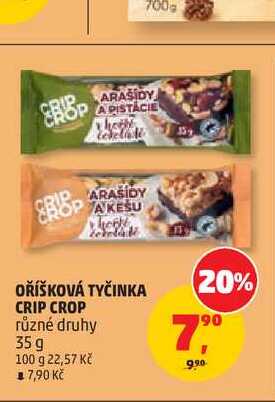 OŘÍŠKOVÁ TYČINKA CRIP CROP 35g