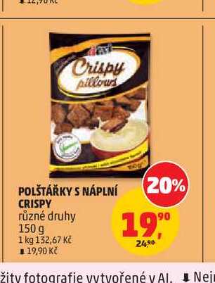 POLŠTÁŘKY S NÁPLNÍ CRISPY různé druhy 150 g