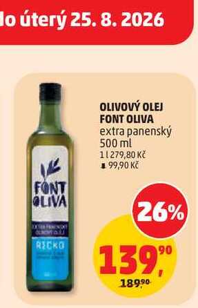 OLIVOVÝ OLEJ FONT OLIVA 500ml