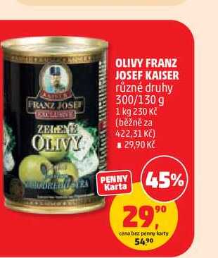 RANZ JOSEF KAISER různé druhy 300/130 g