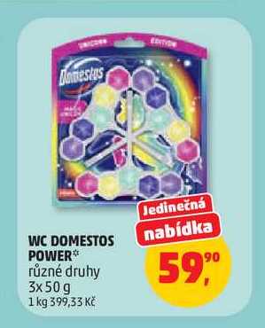 WC DOMESTOS POWER* různé druhy 3x50 g
