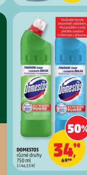DOMESTOS různé druhy 750 ml