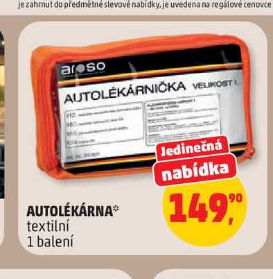 AUTOLÉKÁRNA* textilní 1 balení 