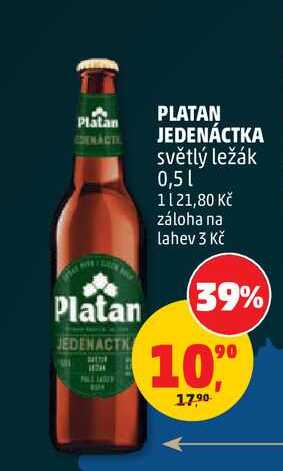 PLATAN JEDENÁCTKA 0,5l