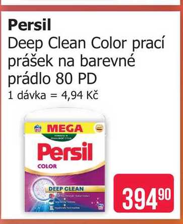 Persil Deep Clean Color prací prášek na barevné prádlo 80 PD
