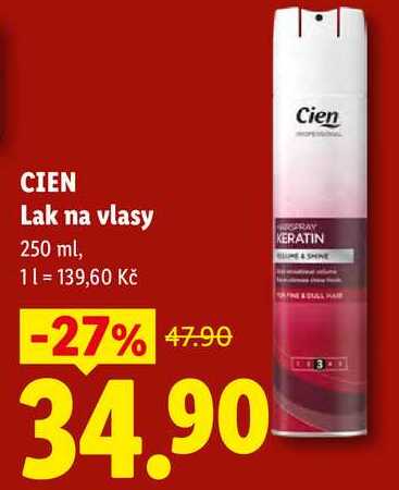 CIEN Lak na vlasy, 250 ml