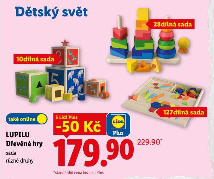 LUPILU Dřevěné hry