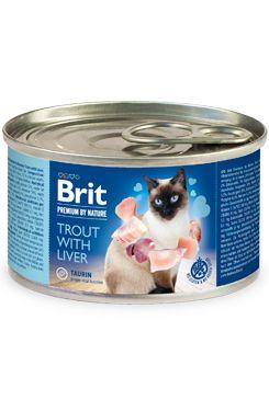 Brit Premium Cat By Nature Konzerva Trout&liver 200g