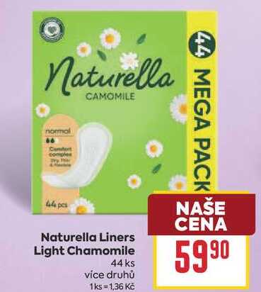 Naturella Liners Light Chamomile 44 ks