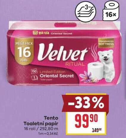 Tento Toaletní papír 16 rolí
