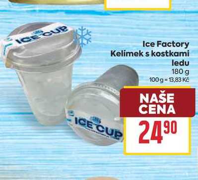 Ice Factory Kelímek s kostkami ledu 180 g