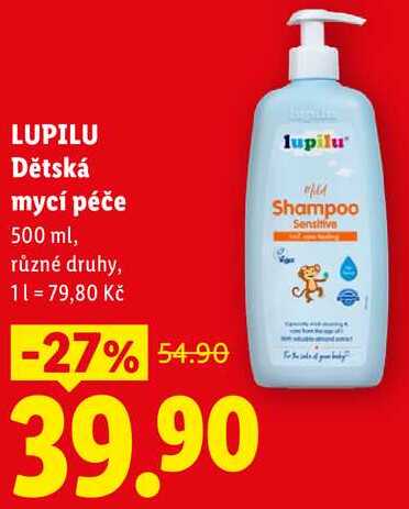 LUPILU Dětská mycí péče, 500 ml