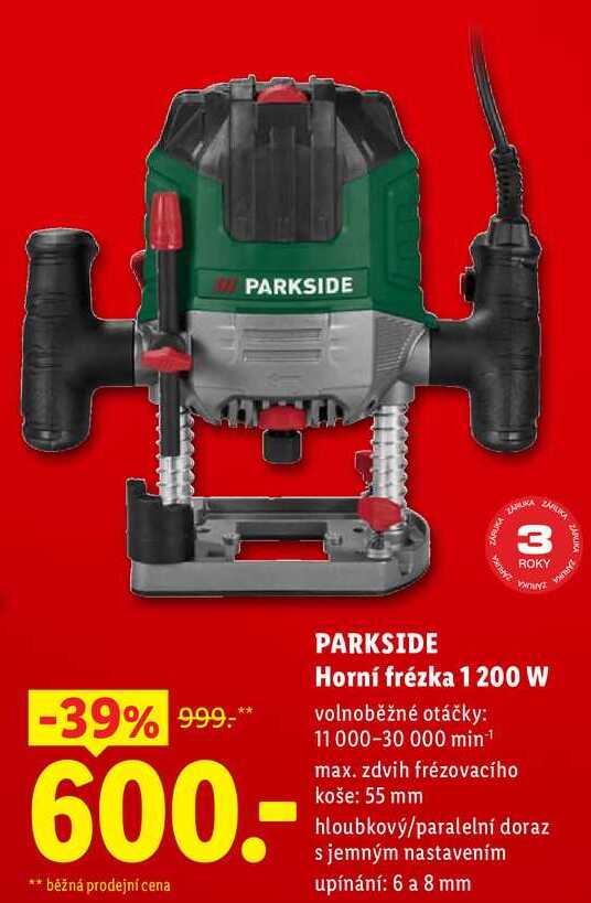 PARKSIDE Horní frézka 1200 W
