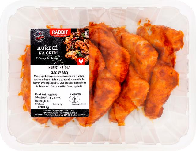 Rabbit Kuřecí křídla smoky BBQ