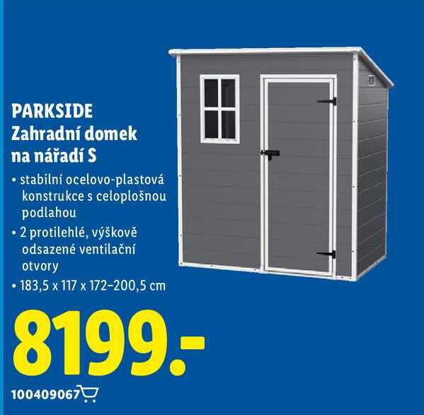 PARKSIDE Zahradní domek na nářadí S 