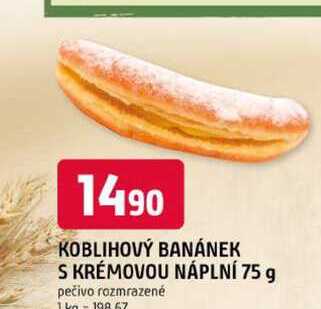 KOBLIHOVÝ BANÁNEK S KRÉMOVOU NÁPLNÍ 75 g