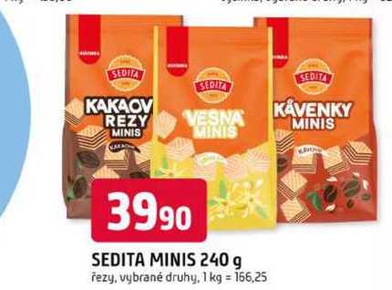 SEDITA MINIS 240 g řezy, vybrané druhy