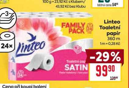  Linteo Toaletní papír 360 m