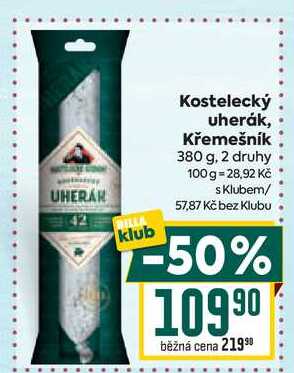 Kostelecký uherák, Křemešník 380 g