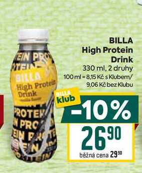 BILLA High Protein Drink 100 ml 