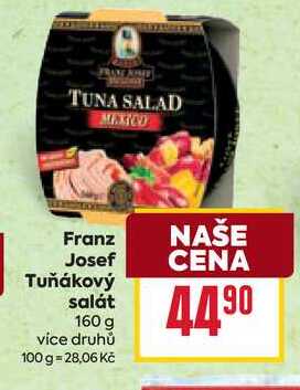 Franz Josef Tuňákový salát 160 g