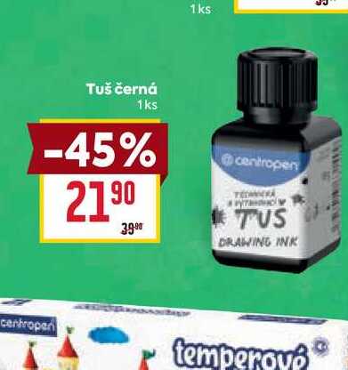 Tuš černá 1ks