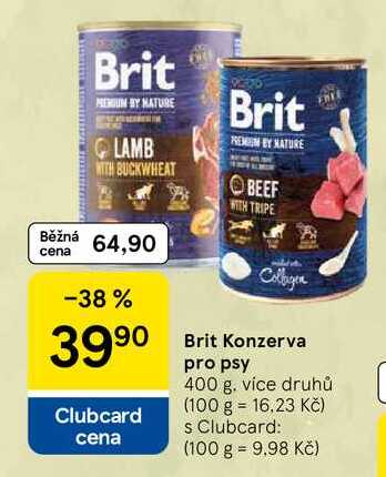Brit Konzerva pro psy, 400 g