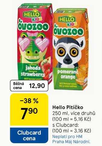 Hello Pitíčko, 250 ml, více druhů