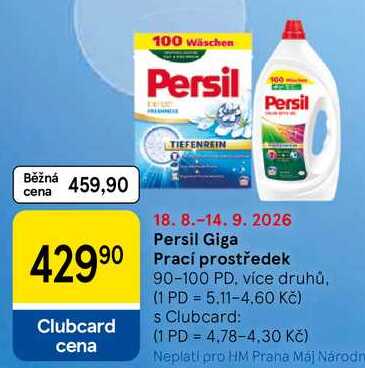 Persil Giga Prací prostředek, 90-100 PD