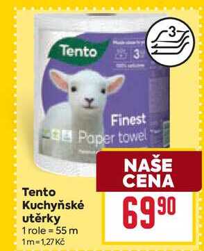 Tento Kuchyňské utěrky 1 role