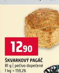 ŠKVARKOVÝ PAGÁČ 81 g pečivo dopečené