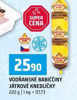 VODŇANSKÉ BABIČČINY JÁTROVÉ KNEDLÍČKY 220 g