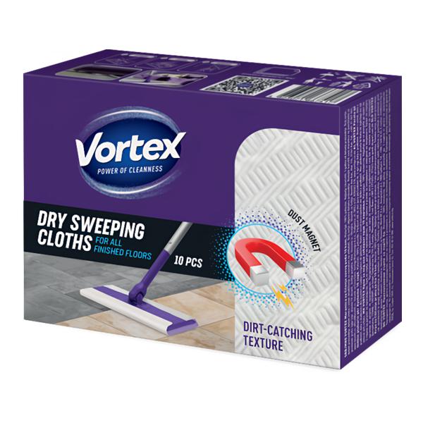 Vortex Suché ubrousky pro mop na podlahy zachycují prach