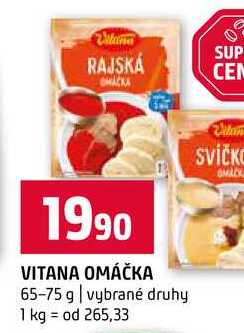 VITANA OMÁČKA 65-75 g vybrané druhy