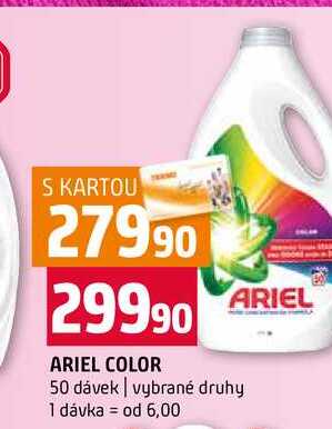 ARIEL COLOR 50 dávek vybrané druhy