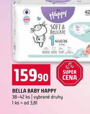BELLA BABY HAPPY 38-42 ks vybrané druhy