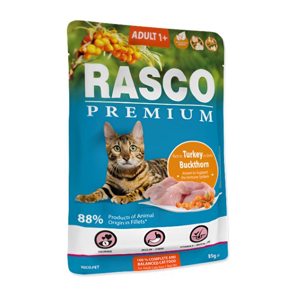 Rasco Premium Kapsička Adult krůta s rakytníkem pro kočky