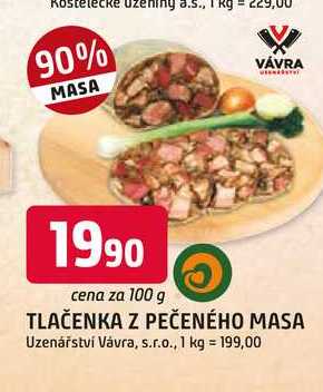TLAČENKA Z PEČENÉHO MASA 100g