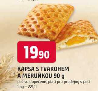 KAPSA S TVAROHEM A MERUŇKOU 90 g 