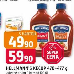 HELLMANN'S KEČUP 470-477 g