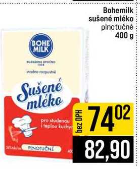 Bohemilk sušené mléko plnotučné 400 g