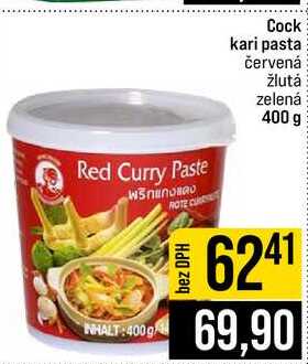 Cock kari pasta červená žlutá zelená 400 g