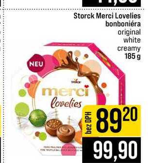 Storck Merci Lovelies bonboniéra original white creamy 185 g