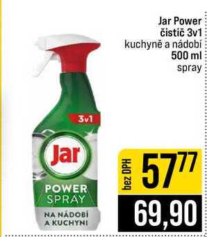 Jar Power čistič 3v1 kuchyně a nádobí 500 ml spray