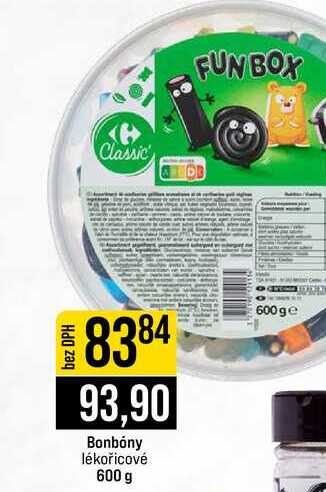 Bonbóny lékořicové 600 g